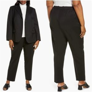 LAFAYETTE 148 NEW YORK Stretch Wool Clinton Ankle Pant Castle Grey NWT